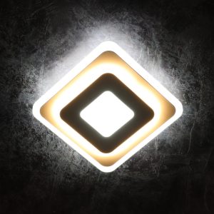 Сучасний квадратний світильник стельовий LED для кімнати кухні ванної 25130 Білий 4х20х20 см. Сучасний квадратний світильник стельовий LED для кімнати кухні ванної 25130 Білий 4х20х20 см.