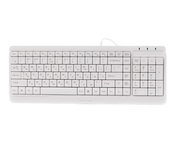 Клавіатура провідна комп'ютерна A4Tech Fstyler FK15(White) біла