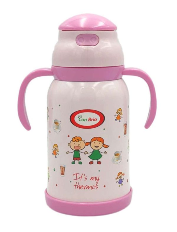 Дитячий термос-поїлка 380 мл Сon Brio СB-383-pink