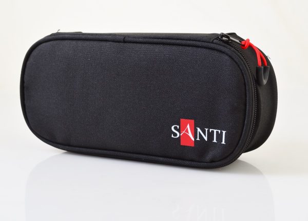 Пенал для художніх матеріалів Santi 742627 24х11х5.5 см чорний