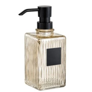 Диспенсер для мила Ardesto Minimalism Aon ARHB3179A 350 мл янтарний Диспенсер для мила Ardesto Minimalism Aon ARHB3179A 350 мл янтарний