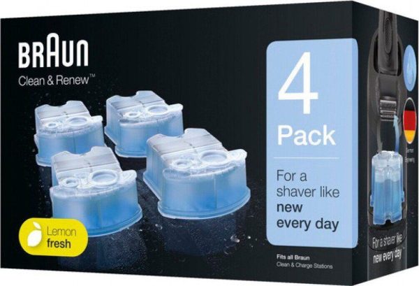 Картриджі для бритв Braun Сlean & Renew ССR4 6411321 4 шт Картриджі для бритв Braun Сlean & Renew ССR4 6411321 4 шт