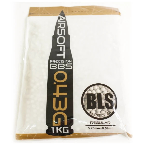 Кульки для страйкболу BLS BLS-WHITE-043-1 0.43 1 кг 2350 шт білі Кульки для страйкболу BLS BLS-WHITE-043-1 0.43 1 кг 2350 шт білі