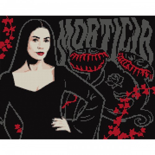 Алмазна мозаїка Santi Wednesday Mysterious Morticia 955114 40х50 см Алмазна мозаїка Santi Wednesday Mysterious Morticia 955114 40х50 см