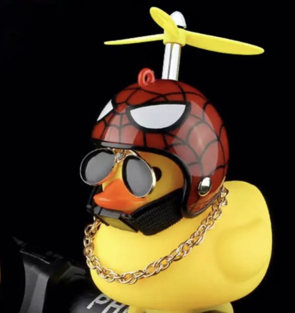 Автомобільна качка з шоломом і кріпленням Funny Ducks Red Spider 5178 Автомобільна качка з шоломом і кріпленням Funny Ducks Red Spider 5178