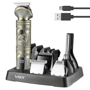 Машинка для стрижки акумуляторна VGR V-106 золотиста Машинка для стрижки акумуляторна VGR V-106 золотиста