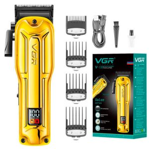 Машинка для стрижки акумуляторна VGR V-138 GOLD 10 Вт золота Машинка для стрижки акумуляторна VGR V-138 GOLD 10 Вт золота