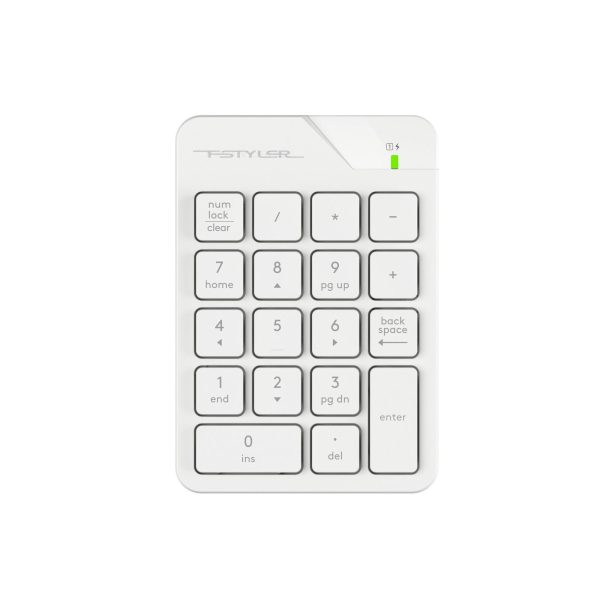 Клавіатура комп'ютерна бездротова цифровий блок A4Tech Fstyler Numpad FGK21C(White) біла Клавіатура комп'ютерна бездротова цифровий блок A4Tech Fstyler Numpad FGK21C(White) біла