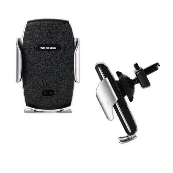 Автотримач з бездротовою зарядкою Wireless Car Charger Holder WK WP-U46-black