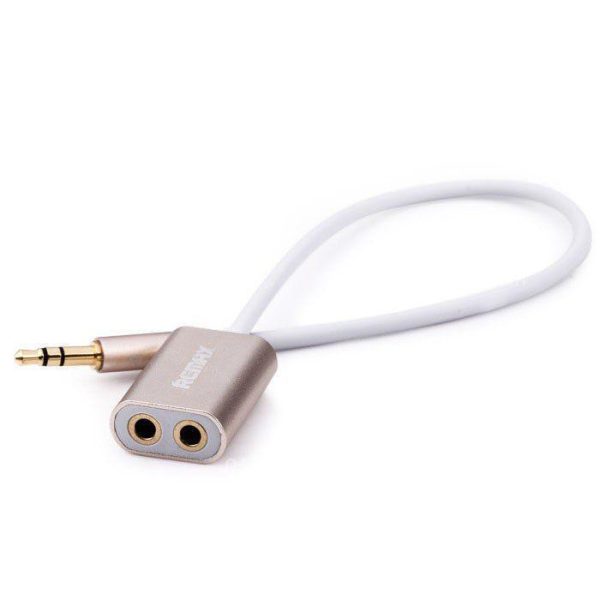 Audio розгалужувач AUX Sharing RL-S20 3.5 mini-jack gold Remax 320401