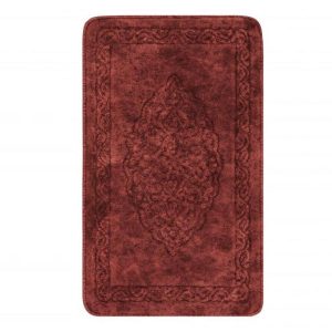 Килимок у ванну Arya Damaks AR-A107217-Burgundy 120х70 см бордовий