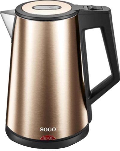 Електрочайник SOGO SS-7705-GD 1.7 л золотистий Електрочайник SOGO SS-7705-GD 1.7 л золотистий