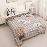 Плед дитячий з мусліну Colorful Home 21477 120х150 см коричневий з сірим