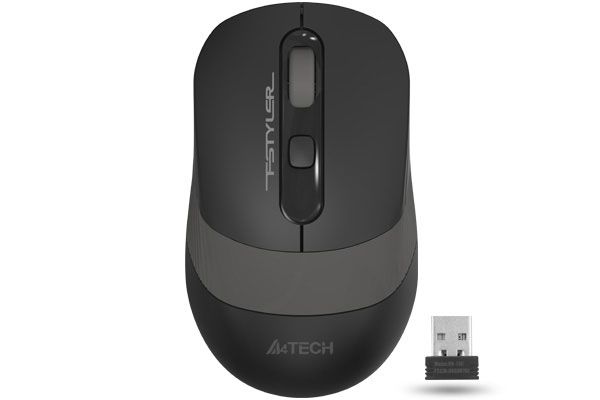 Миша комп'ютерна бездротова A4Tech Fstyler FG10 Black/Grey сіра Миша комп'ютерна бездротова A4Tech Fstyler FG10 Black/Grey сіра