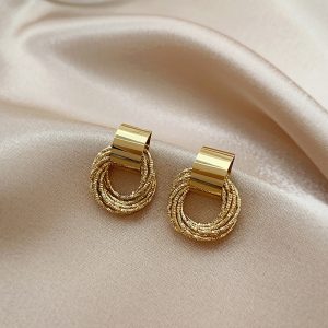 Сережки жіночі Кільця 12076 2 шт Сережки жіночі Кільця 12076 2 шт