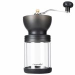 Кавомолка ручна механічна Kamille KM-7056 16х8.5 см чорна
