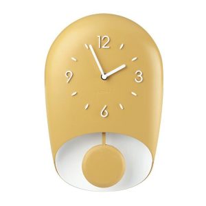 Годинники настінні з маятником Guzzini Home 168604206 22х8х33 см жовті Годинники настінні з маятником Guzzini Home 168604206 22х8х33 см жовті