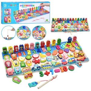 Дерев'яна іграшка TREE TOYS Багатофункціональна дошка MD 1980 Дерев'яна іграшка TREE TOYS Багатофункціональна дошка MD 1980