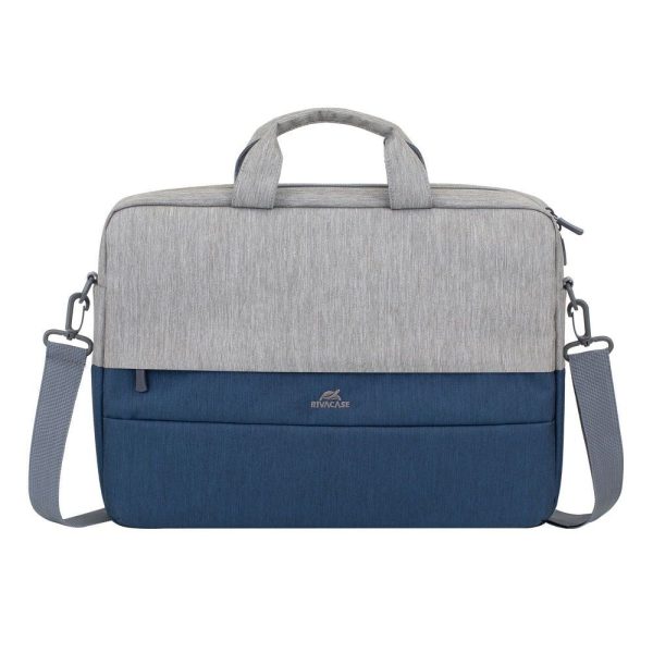 Сумка для ноутбука Rivacase 15.6" 7532(Grey/Darkblue) темно-синя із сірим