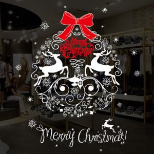 Набір новорічних наклейок на вікно Happy New Year 4 13759 50х70 см 1 лист Набір новорічних наклейок на вікно Happy New Year 4 13759 50х70 см 1 лист