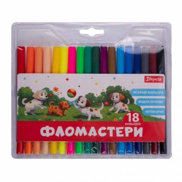 Набір фломастерів 1 Вересня Classic 650552 18 кольорів Набір фломастерів 1 Вересня Classic 650552 18 кольорів