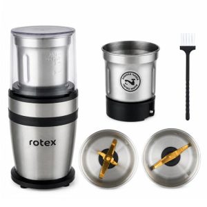Кавомолка Rotex MultiPro RCG306-T 300 Вт срібляста Кавомолка Rotex MultiPro RCG306-T 300 Вт срібляста