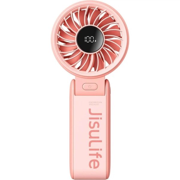 Акумуляторний вентилятор Jisulife Handheld Fan Life7 Pink рожевий Акумуляторний вентилятор Jisulife Handheld Fan Life7 Pink рожевий
