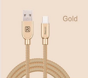 Lightning кабель Armor RCL-T25, 0.25 m gold Recci CC300102 Lightning кабель Armor RCL-T25, 0.25 m gold Recci CC300102