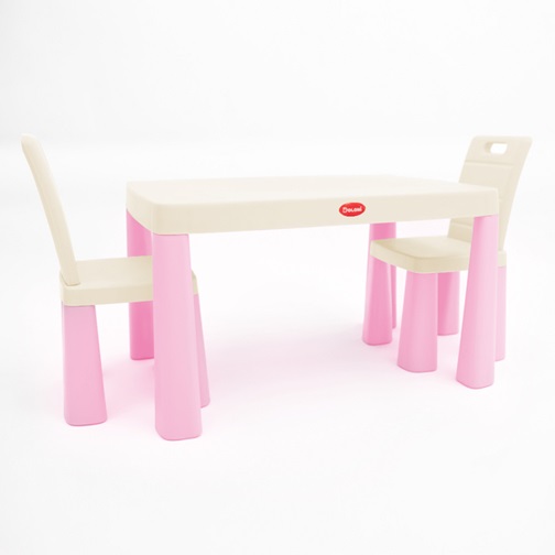 Столик ігровий зі стільцями Doloni Toys 04680/12 рожевий Столик ігровий зі стільцями Doloni Toys 04680/12 рожевий