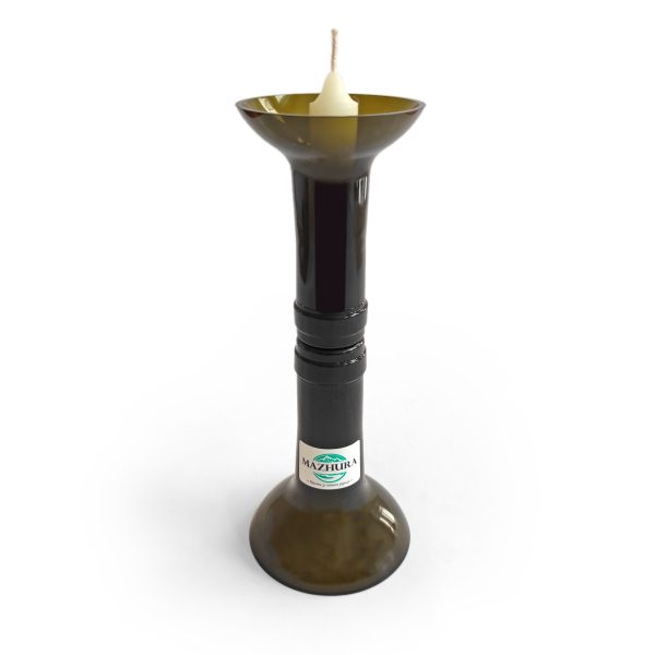 Свічник Mazhura MZ-726847 20.5 см зелений Свічник Mazhura MZ-726847 20.5 см зелений