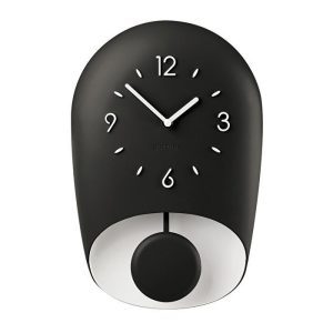 Годинники настінні з маятником Guzzini Home 168604209 22х8х33 см чорні Годинники настінні з маятником Guzzini Home 168604209 22х8х33 см чорні