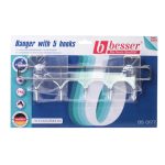 Вішалка 5 гачків 31,5х4,5х8,5 см Smart Stiker Besser KM-0177