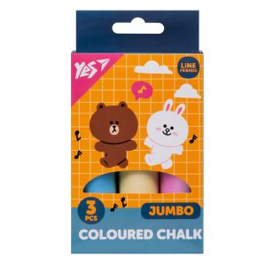 Крейда кольорова YES JUMBO Line Friends 400491 3 кольори Крейда кольорова YES JUMBO Line Friends 400491 3 кольори