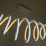 Люстра світлодіодна підвісна LED світильник для квартири на стелю лед 25563 Білий 40-150х27х60 см.