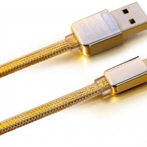 Кабель microUSB 1м gold Golden Remax 310303