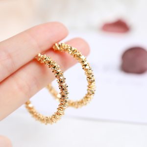 Сережки жіночі Кільця 12077 2 шт Сережки жіночі Кільця 12077 2 шт