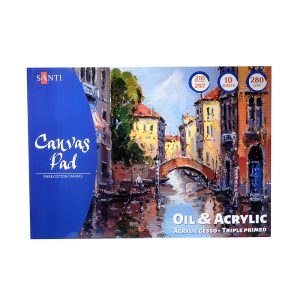 Альбом для ескізів масляними та акриловими фарбами Santi 742550 280 г/м2 А4 10 листів