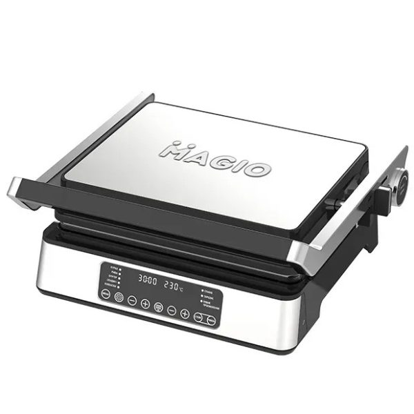 Мультигриль Magio MG-356 2400 ВТ сріблястий Мультигриль Magio MG-356 2400 ВТ сріблястий