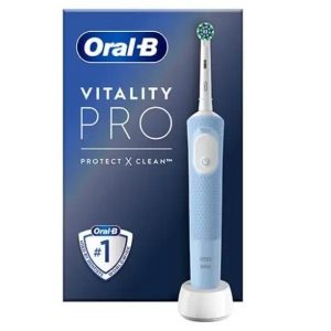 Електрична зубна щітка Oral-B Vitality PRO ProteСt X Сlean Сross AСtion D103-413-3-Blue блакитна Електрична зубна щітка Oral-B Vitality PRO ProteСt X Сlean Сross AСtion D103-413-3-Blue блакитна