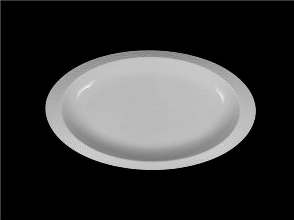 Блюдо Ardesto Ancona AR3556 27.2х15.7х2.5 см біле