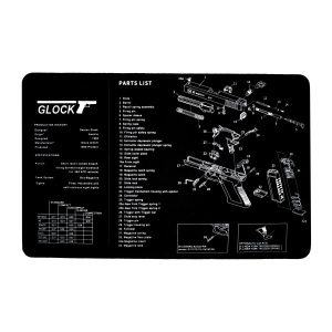 Килимок для чищення зброї UAD Glock UAD-M1 43х28 см чорний Килимок для чищення зброї UAD Glock UAD-M1 43х28 см чорний