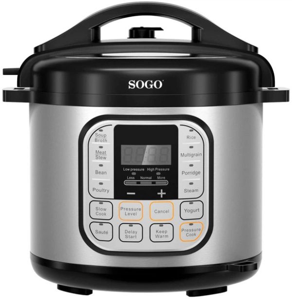 Мультиварка-скороварка SOGO SS-10605 1000 Вт срібляста Мультиварка-скороварка SOGO SS-10605 1000 Вт срібляста