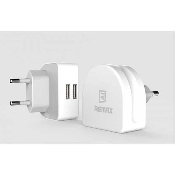 ЗУ мережеве евровілка Moon RMT-7188 3.1 A 2*USB 220V White Remax 341301 ЗУ мережеве евровілка Moon RMT-7188 3.1 A 2*USB 220V White Remax 341301