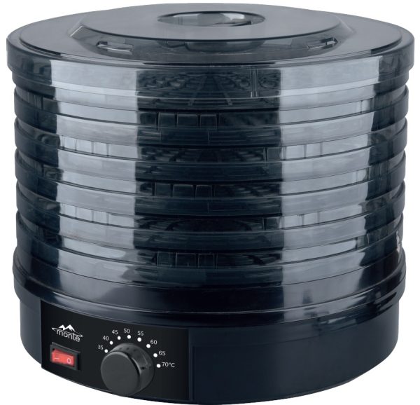 Сушарка для овочів та фруктів Monte MT-1662 400 Вт чорна Сушарка для овочів та фруктів Monte MT-1662 400 Вт чорна