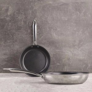 Набір сковорідок Bergner Pure BGEU-5506 2 предмети сріблястий Набір сковорідок Bergner Pure BGEU-5506 2 предмети сріблястий