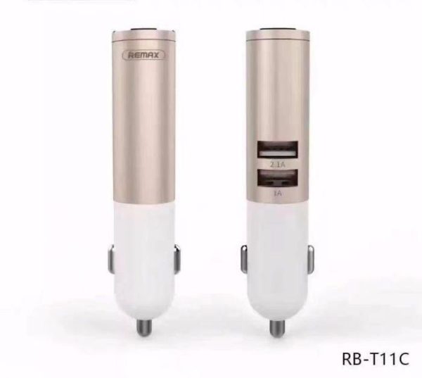 Гарнітура-зарядка Remax bluetooth RB-Т11С gold Гарнітура-зарядка Remax bluetooth RB-Т11С gold