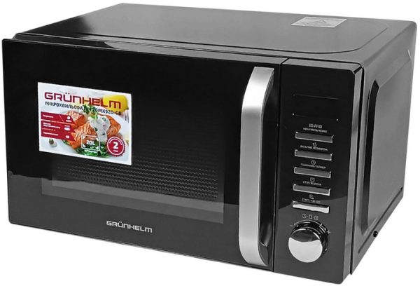 Мікрохвильова піч Grunhelm 20MX920-GB 20 л чорна Мікрохвильова піч Grunhelm 20MX920-GB 20 л чорна
