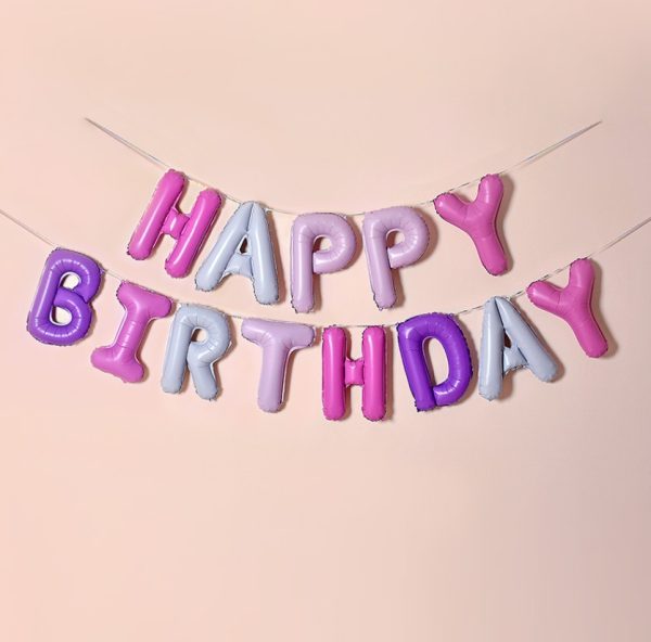 Набір надувних кульок Happy Birthday Multicolor 1 5964 13 предметів різнокольоровий