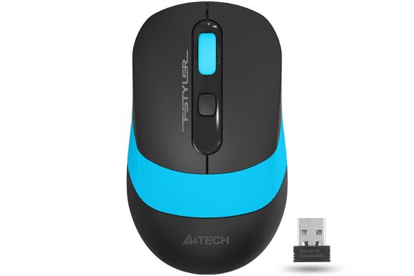 Миша комп'ютерна бездротова A4Tech Fstyler FG10 Black/Blue блакитна Миша комп'ютерна бездротова A4Tech Fstyler FG10 Black/Blue блакитна