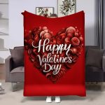Плед 3D на день закоханих Happy Valentine's Day 17993 160х200 см